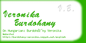 veronika burdohany business card